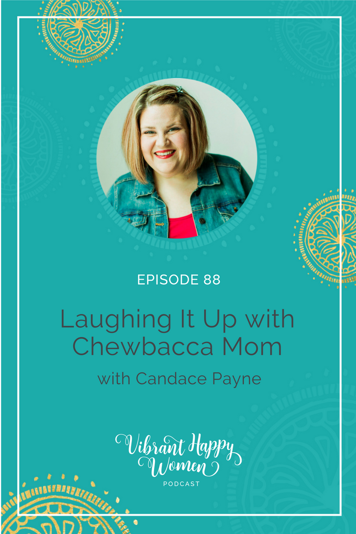 Candace Payne was a normal stay-at-home mom... until one random day during her birthday week she chose to try on a Chewbacca Mask, laughing hysterically enough to create a viral video sensation and giving her the nickname Chewbacca Mom. Join me as Candace tells us about a couple of times she wasn’t happy and laughing and how she has made the decision to choose happiness and adventure every day.